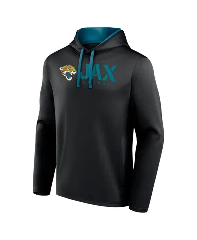 Logo Athletic Men's Black Jacksonville Jaguars Head Start Pullover Hoodie In Black