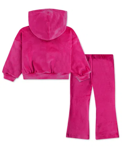 Nike Toddler Girls 2t-4t 2-piece Zip-up Hoodie And Flared Leggings Set In Pink