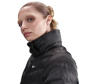 Nike Sportswear Women's Windpuffer Therma-fit Hooded Puffer Jacket In Black