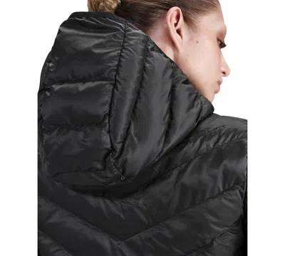 Nike Sportswear Women's Windpuffer Therma-fit Hooded Puffer Jacket In Black