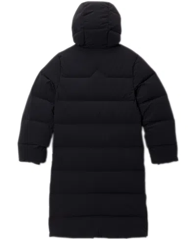 Columbia Big Girls Amaze Puff Long Hooded Jacket In Black