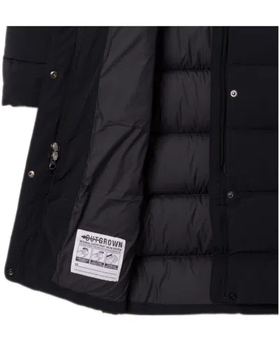 Columbia Big Girls Amaze Puff Long Hooded Jacket In Black
