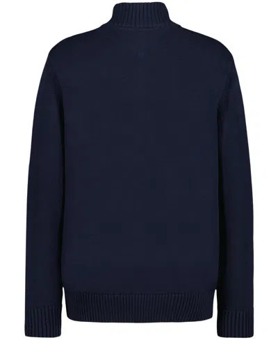 Tommy Hilfiger Boys 2t-7 Quarter-zip Sweater In Black
