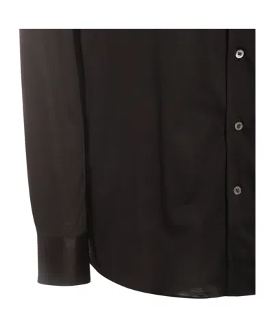 Canali Lightweight-jersey Shirt In Gray