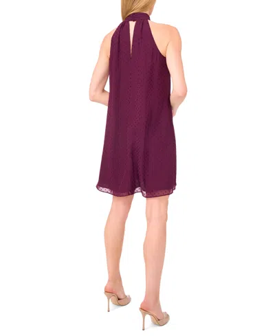 Cece Women's Sleeveless Halter Dress In Purple