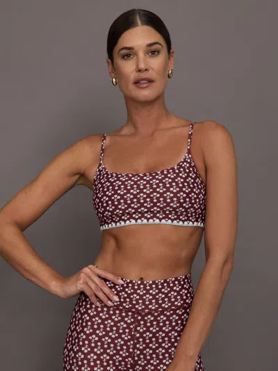 The Upside Firefly Hutton Scoop Bra In Pink