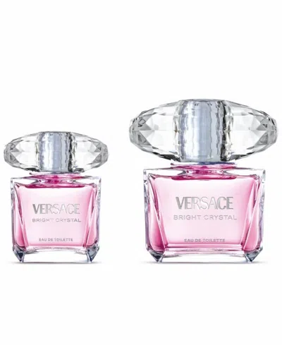 Versace Bright Crystal Eau De Toilette Gift Set ($206 Value) In Pink