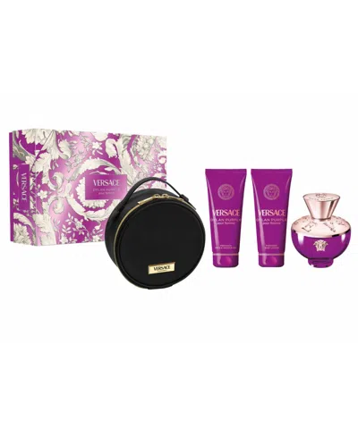 Versace Dylan Purple Eau De Parfum Gift Set ($231 Value) In Transparent
