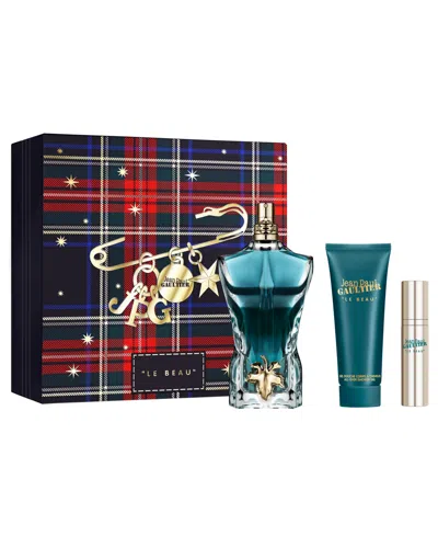 Jean Paul Gaultier 3-pc. Men's Le Beau Fragrance Gift Set In Transparent