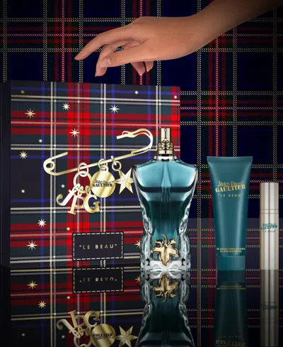Jean Paul Gaultier 3-pc. Men's Le Beau Fragrance Gift Set In Transparent