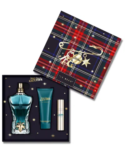 Jean Paul Gaultier 3-pc. Men's Le Beau Fragrance Gift Set In Transparent