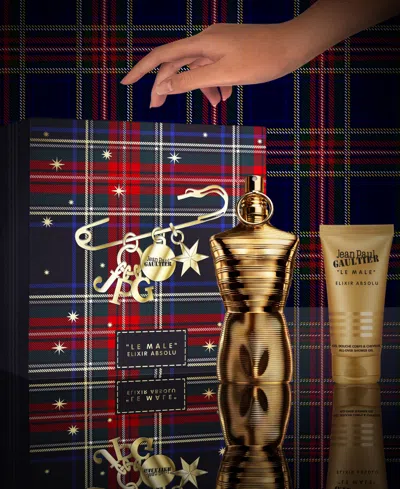 Jean Paul Gaultier Le Male Elixir Parfum Fragrance Gift Set In Transparent