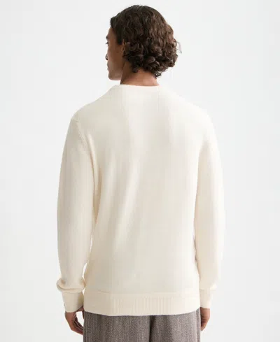 Scotch & Soda Men's Solid Crew Neck Sweater In Yellow