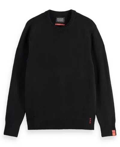 Scotch & Soda Soft Knit Crewneck Sweater In Gray