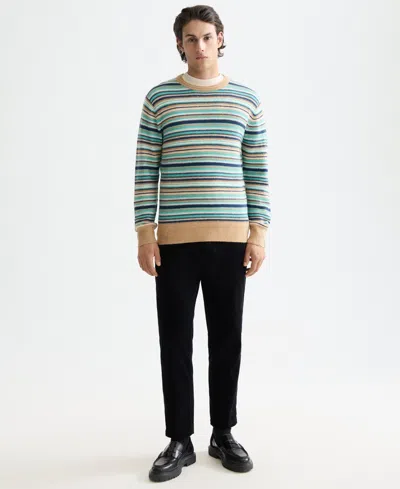 Scotch & Soda Men's Striped Long Sleeve Sweater In Multi