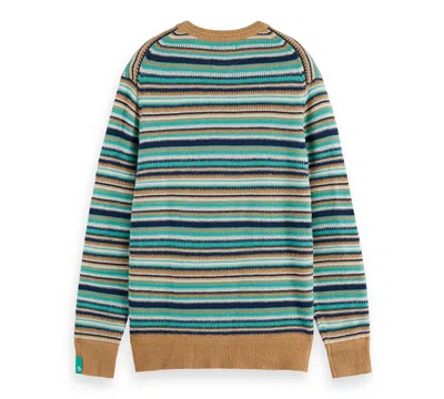 Scotch & Soda Men's Striped Long Sleeve Sweater In Multi