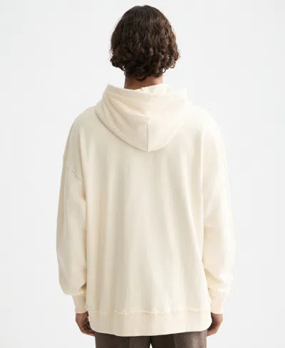 Scotch & Soda Relaxed Fit Embroidered Hoodie In Yellow