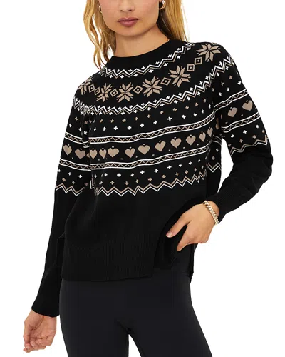 Beach Riot Elizabeth Sweater In Mystic Fairisle In Black