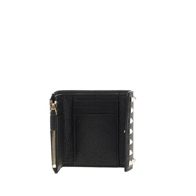 Valentino Garavani Rockstud Wallet In Black