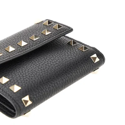 Valentino Garavani Rockstud Wallet In Black