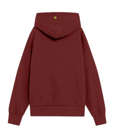 Barrow Hooded Pocket Sweatshirt In Red