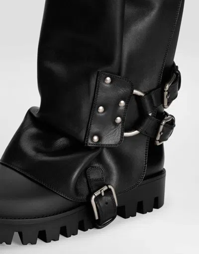 Dolce & Gabbana Dolce&gabbana Women Buckle Boots In Black