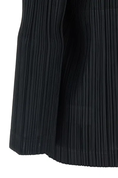 Issey Miyake Pleats Jacket In Blue