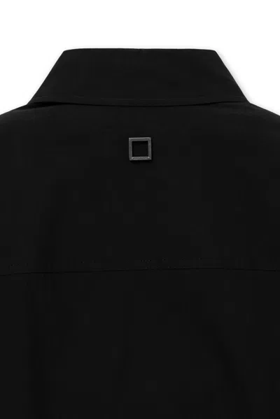 Wooyoungmi Long-sleeved Logo Shirt In Black