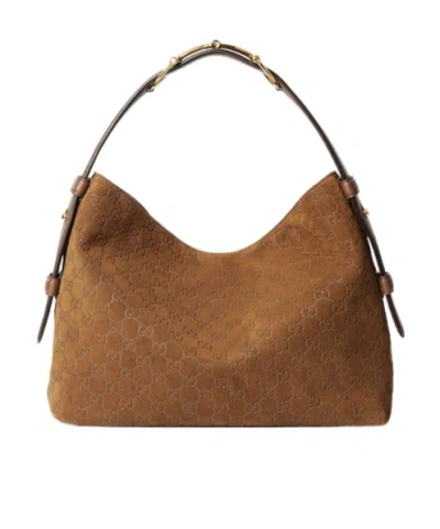 Gucci Medium Shoulder Bag "beatrix" In Brown