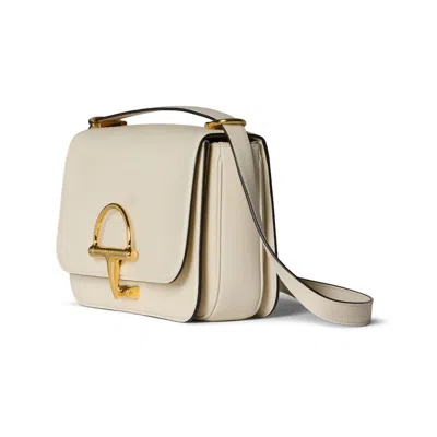 Gucci Small Crossbody Bag In Smooth Leather In White