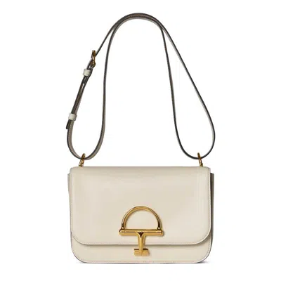 Gucci Small Crossbody Bag In Smooth Leather In White