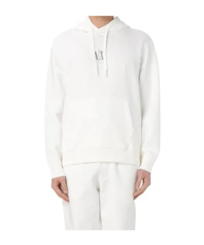 Armani Exchange Long Sleeve Sweatshirt In White