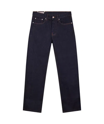 Dries Van Noten Tailored Blue Trousers With Structured Waistband In Blue