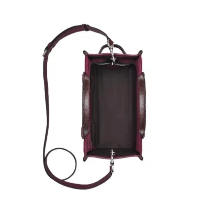 Marc Jacobs Dark Plum The Logo Small Tote In Burgundy