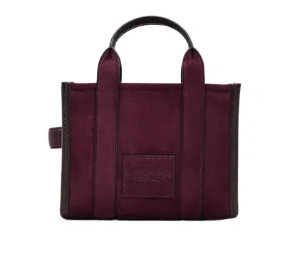 Marc Jacobs Dark Plum The Logo Small Tote In Burgundy