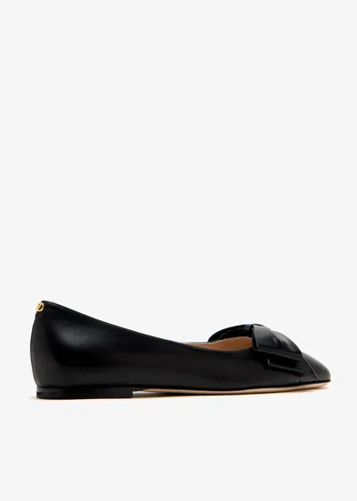 Valentino Bowow Ballerina Flats In Black