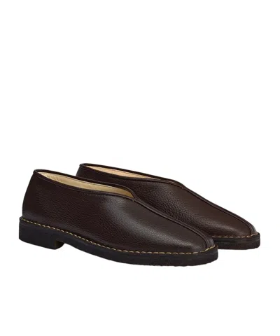 Lemaire Piped Square-toe Loafers In Multi