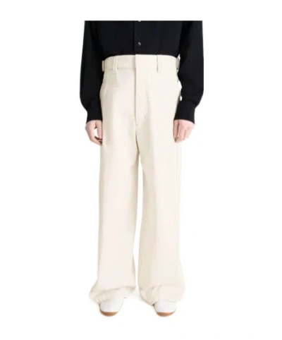 Lemaire Side-tab Welt-pocket Trousers In Neutral