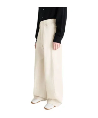 Lemaire Side-tab Welt-pocket Trousers In Neutral