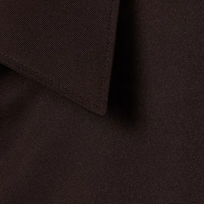 Gucci Polyester Twill Shirt With Horsebit In Brown