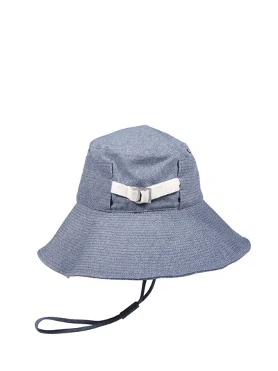Jacquemus Logo Hat In Blue