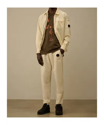 C.p. Company Green Crewneck Graphic T-shirt In Brown