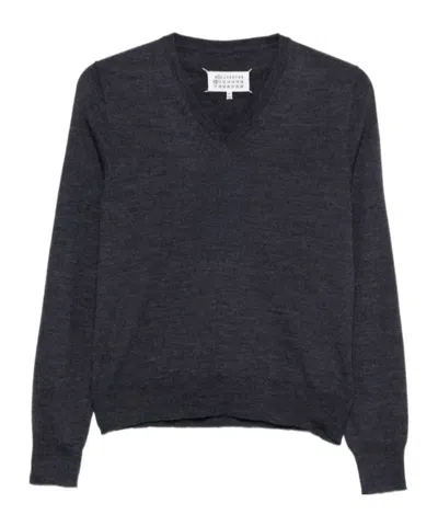 Maison Margiela Sweaters In Blue