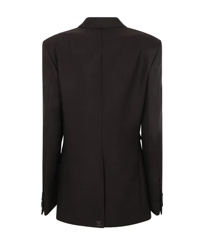 Dries Van Noten Double Breasted Jacket In Black