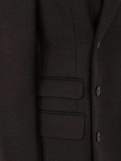 Dries Van Noten Double Breasted Jacket In Black