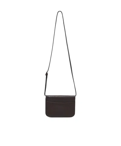 Lemaire Soft Tab Minibag In Brown