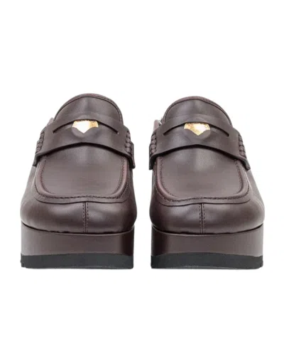 Stella Mccartney Elyse Alter Mat Platform Mules In Brown