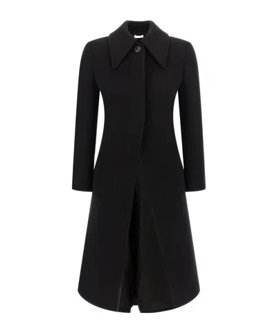 Alexander Mcqueen Wool And Cashmere Coat Coats And Trench Coats Black In Black