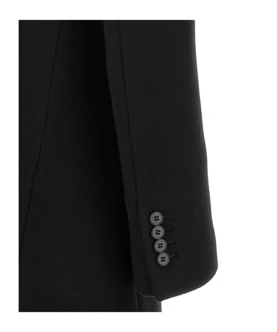 Alexander Mcqueen Wool And Cashmere Coat Coats And Trench Coats Black In Black