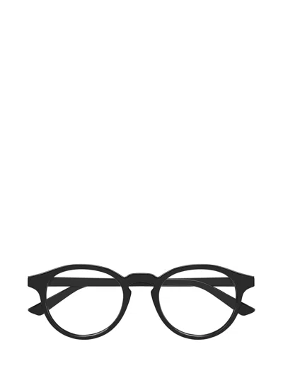 Bottega Veneta Eyewear Oval Frame Glasses In Black